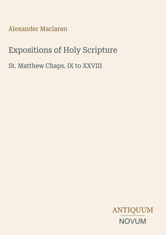 Expositions of Holy Scripture