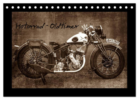 Motorrad Oldtimer (Tischkalender 2027 DIN A5 quer), CALVENDO Monatskalender