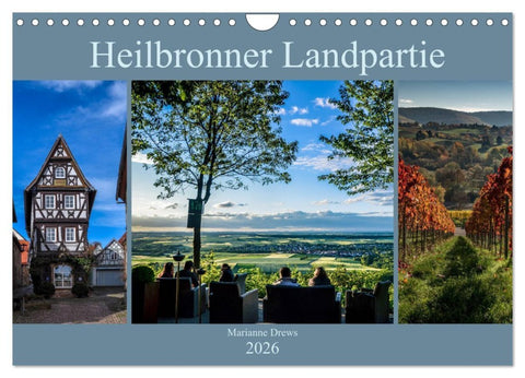 Heilbronner Landpartie (Wandkalender 2026 DIN A4 quer), CALVENDO Monatskalender