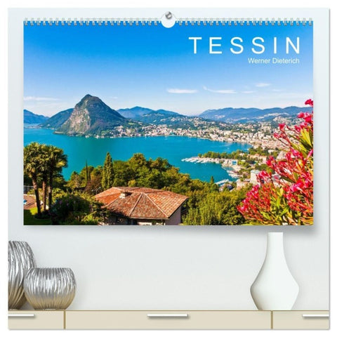 TESSIN Werner Dieterich (hochwertiger Premium Wandkalender 2027 DIN A2 quer), Kunstdruck in Hochglanz