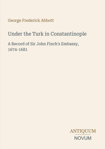 Under the Turk in Constantinople