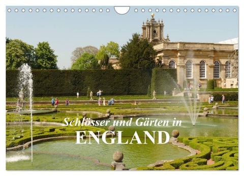 Schlösser und Gärten in England (Wandkalender 2027 DIN A4 quer), CALVENDO Monatskalender