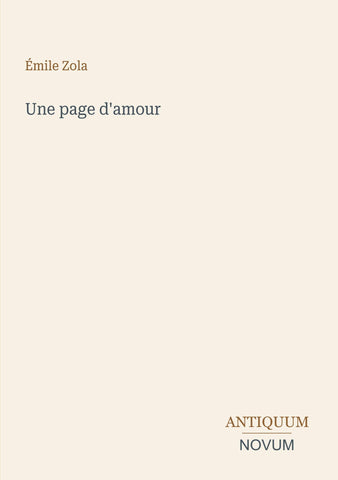 Une page d'amour