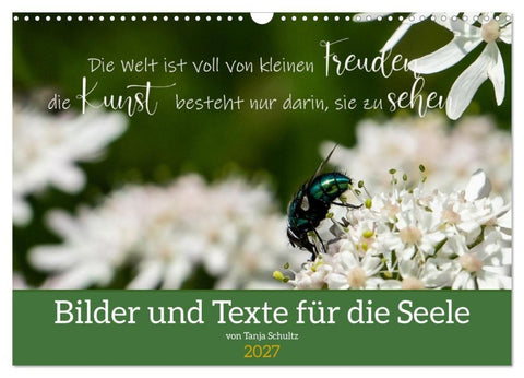 Bilder und Texte für die Seele (Wandkalender 2027 DIN A3 quer), CALVENDO Monatskalender