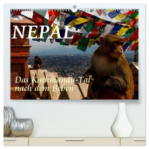 Nepal-Das Kathmandu-Tal nach dem Beben (hochwertiger Premium Wandkalender 2027 DIN A2 quer), Kunstdruck in Hochglanz