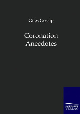 Coronation Anecdotes
