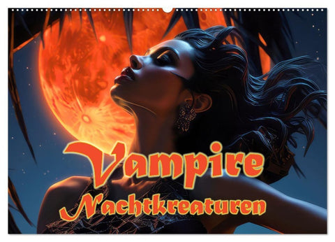 Vampire Nachtkreaturen (Wandkalender 2027 DIN A2 quer), CALVENDO Monatskalender