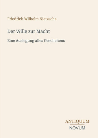 Der Wille zur Macht