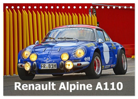 Renault Alpine A110 (Tischkalender 2027 DIN A5 quer), CALVENDO Monatskalender