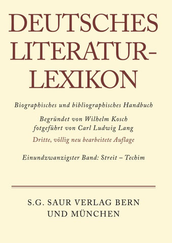 Deutsches Literatur-Lexikon / Streit - Techim