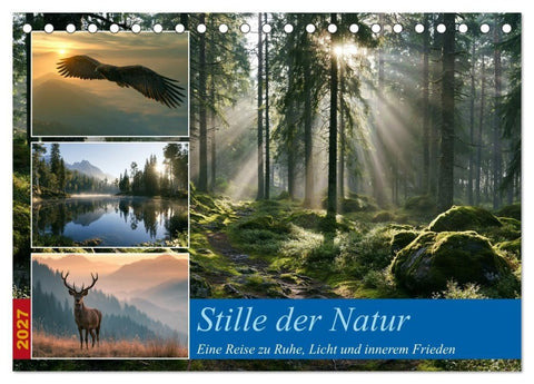 Stille der Natur (Tischkalender 2027 DIN A5 quer), CALVENDO Monatskalender