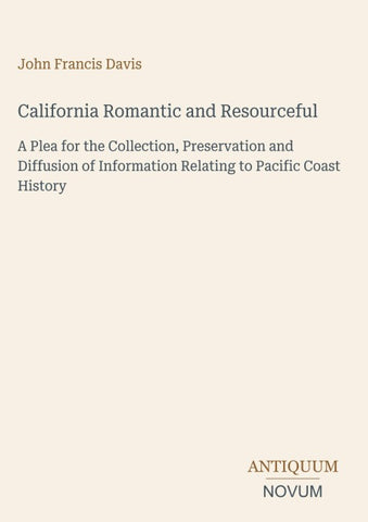 California Romantic and Resourceful