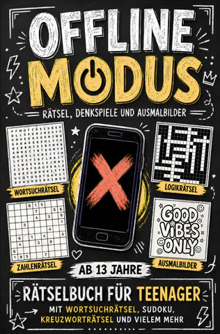 Offline Modus - Rätsel, Denkspiele und Ausmalbilder ab 13 Jahre