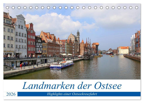Landmarken der Ostsee (Tischkalender 2026 DIN A5 quer), CALVENDO Monatskalender