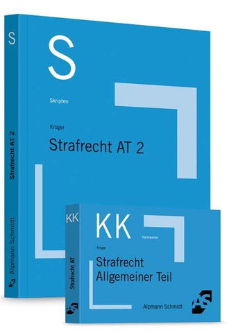 Bundle Krüger/Schäffer, Skript Strafrecht AT 2 + Reiß, Karteikarten Strafrecht AT