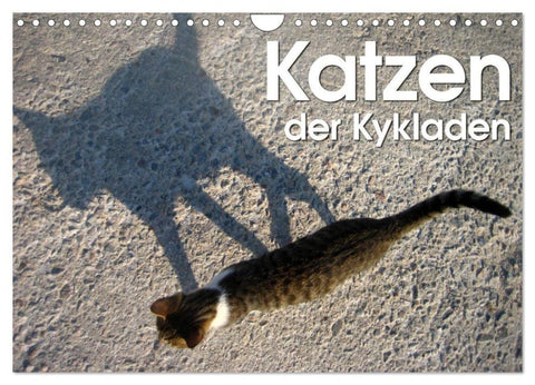 Katzen der Kykladen (Wandkalender 2027 DIN A4 quer), CALVENDO Monatskalender