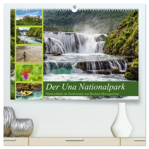 Der Una Nationalpark (hochwertiger Premium Wandkalender 2027 DIN A2 quer), Kunstdruck in Hochglanz