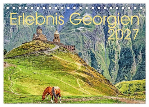 Erlebnis Georgien (Tischkalender 2027 DIN A5 quer), CALVENDO Monatskalender