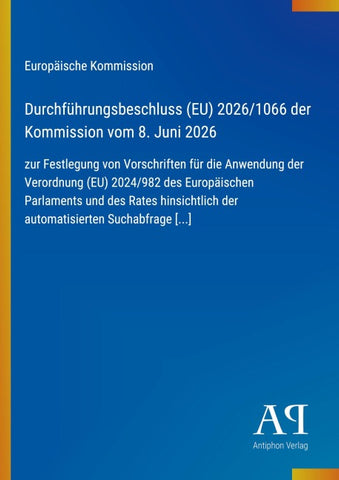 Durchführungsbeschluss (EU) 2026/1066 der Kommission vom 8. Juni 2026