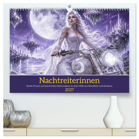 Nachtreiterinnen (hochwertiger Premium Wandkalender 2027 DIN A2 quer), Kunstdruck in Hochglanz