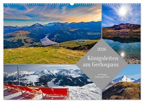 Königsleiten am Gerlospass (Wandkalender 2026 DIN A2 quer), CALVENDO Monatskalender