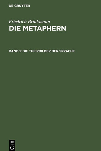 Die Thierbilder der Sprache