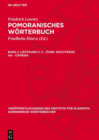 Z – žvwk. Nachträge: aa – čaprina