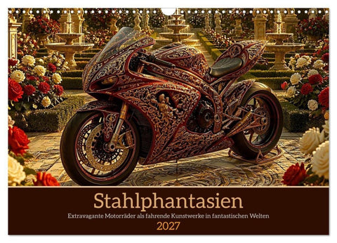 Stahlphantasien (Wandkalender 2027 DIN A3 quer), CALVENDO Monatskalender