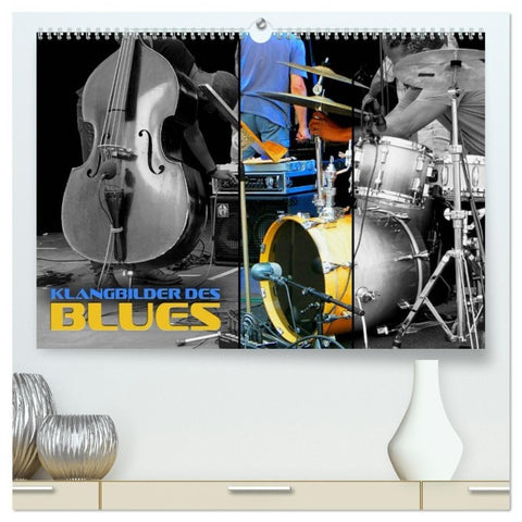 Klangbilder des Blues (hochwertiger Premium Wandkalender 2027 DIN A2 quer), Kunstdruck in Hochglanz