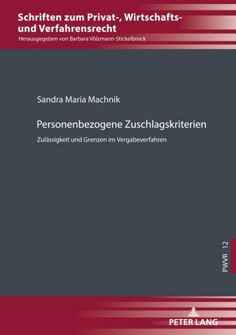 Personenbezogene Zuschlagskriterien