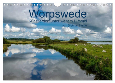 Worpswede - Künstlerdorf unter weitem Himmel (Wandkalender 2026 DIN A4 quer), CALVENDO Monatskalender