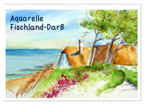 Aquarelle - Fischland-Darß (Wandkalender 2027 DIN A2 quer), CALVENDO Monatskalender