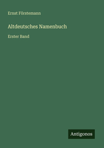 Altdeutsches Namenbuch