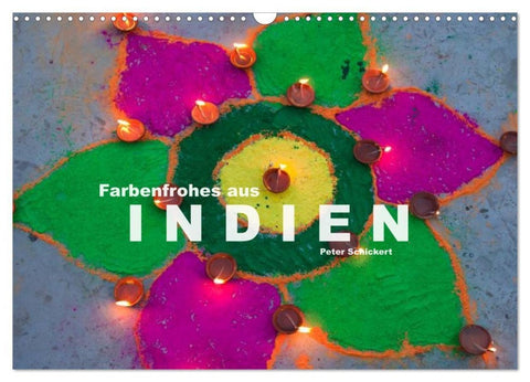 Farbenfrohes aus Indien (Wandkalender 2027 DIN A3 quer), CALVENDO Monatskalender