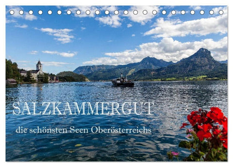 Salzkammergut - Die schönsten Seen Oberösterreichs (Tischkalender 2027 DIN A5 quer), CALVENDO Monatskalender