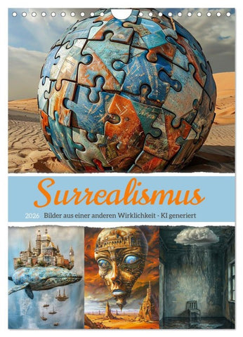 Surrealismus (Wandkalender 2026 DIN A4 hoch), CALVENDO Monatskalender