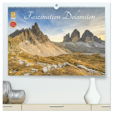 Faszination Dolomiten (hochwertiger Premium Wandkalender 2026 DIN A2 quer), Kunstdruck in Hochglanz