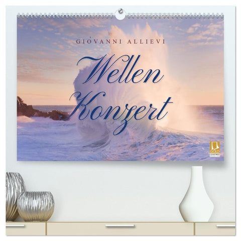 Wellen Konzert (hochwertiger Premium Wandkalender 2027 DIN A2 quer), Kunstdruck in Hochglanz