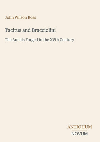 Tacitus and Bracciolini