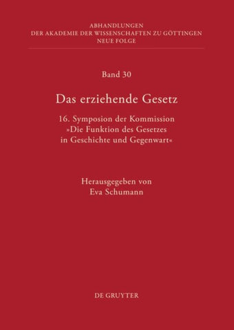 Das erziehende Gesetz