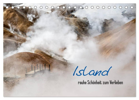 Island - rauhe Schönheit zum Verlieben (Tischkalender 2027 DIN A5 quer), CALVENDO Monatskalender