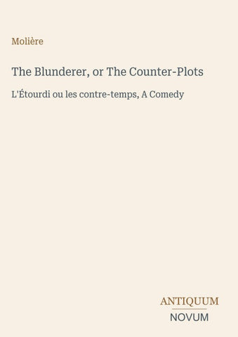 The Blunderer, or The Counter-Plots