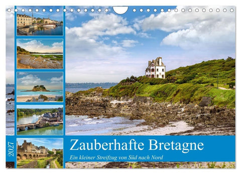 Zauberhafte Bretagne (Wandkalender 2027 DIN A4 quer), CALVENDO Monatskalender