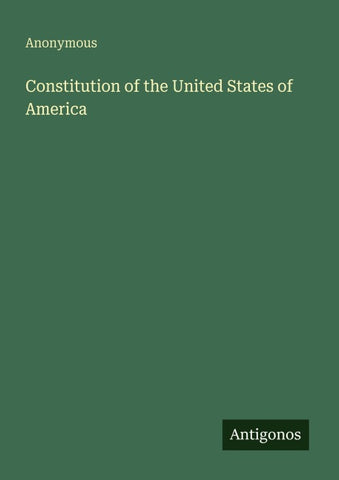 Constitution of the United States of America