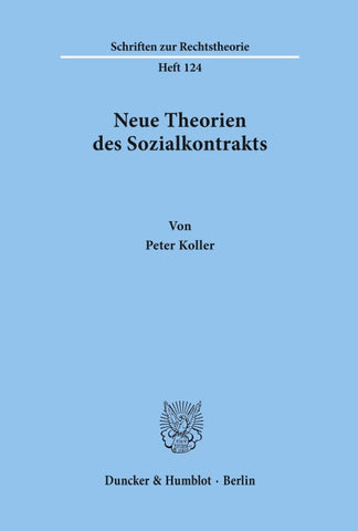 Neue Theorien des Sozialkontrakts.