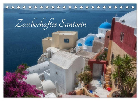 Zauberhaftes Santorin (Tischkalender 2027 DIN A5 quer), CALVENDO Monatskalender