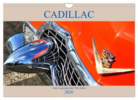 Auto Legenden CADILLAC (Wandkalender 2026 DIN A4 quer), CALVENDO Monatskalender