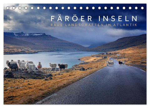 Färöer Inseln - Raue Landschaften im Atlantik (Tischkalender 2026 DIN A5 quer), CALVENDO Monatskalender