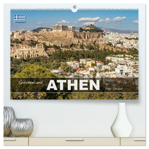 Griechenland - Athen (hochwertiger Premium Wandkalender 2027 DIN A2 quer), Kunstdruck in Hochglanz