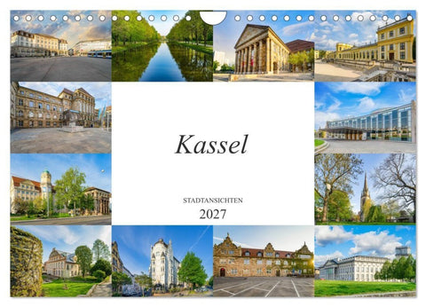 Kassel Stadtansichten (Wandkalender 2027 DIN A4 quer), CALVENDO Monatskalender
